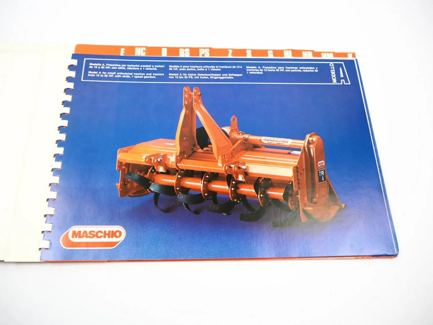 13x Original Prospekt Maschio Landtechnik Bodenfräse Kreiselegge 1980er Jahre