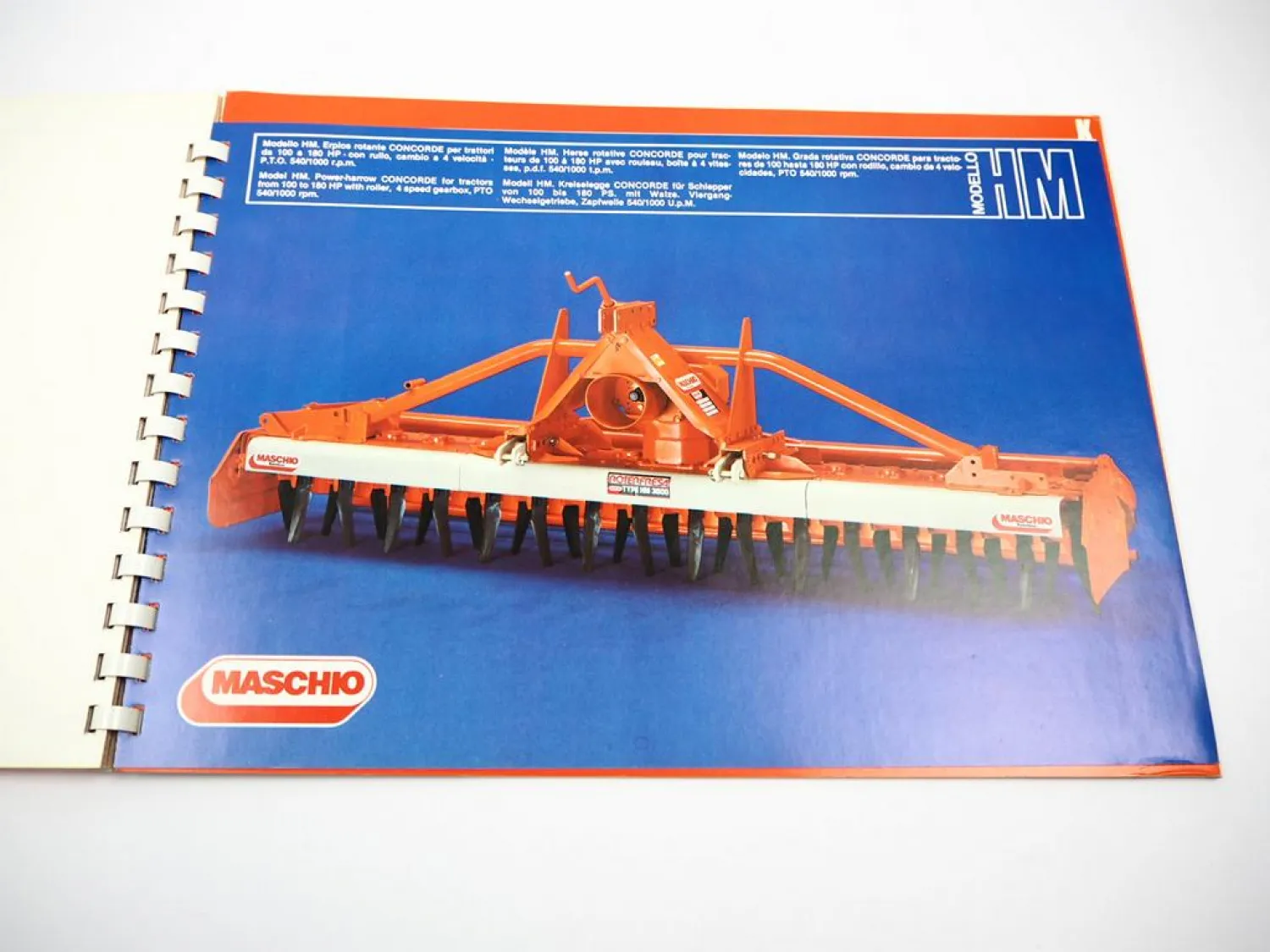 13x Original Prospekt Maschio Landtechnik Bodenfräse Kreiselegge 1980er Jahre