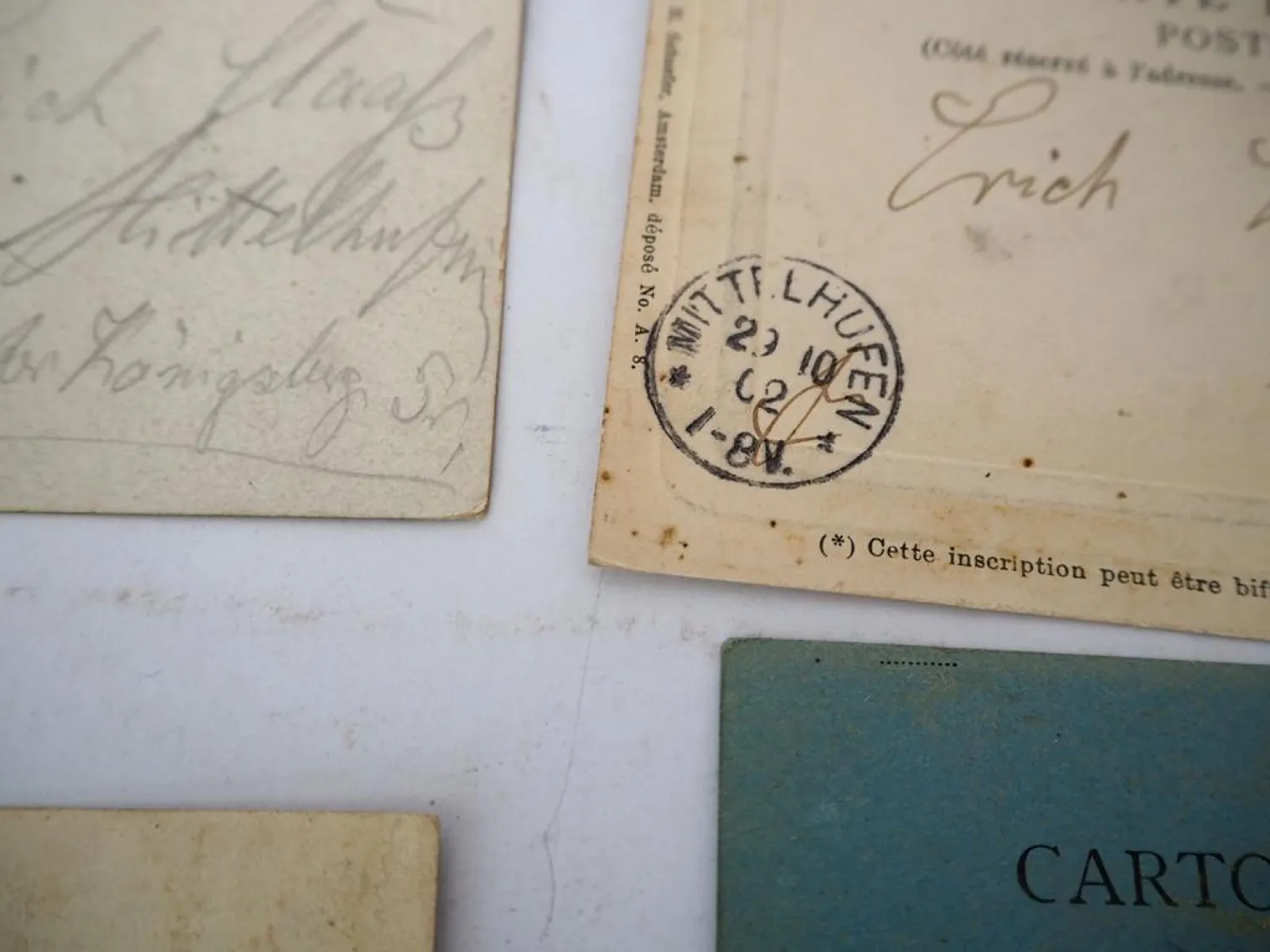 13x Poststempel Mittelhufen Königsberg Ostpreußen 1899 bis 1905 auf Postkarten