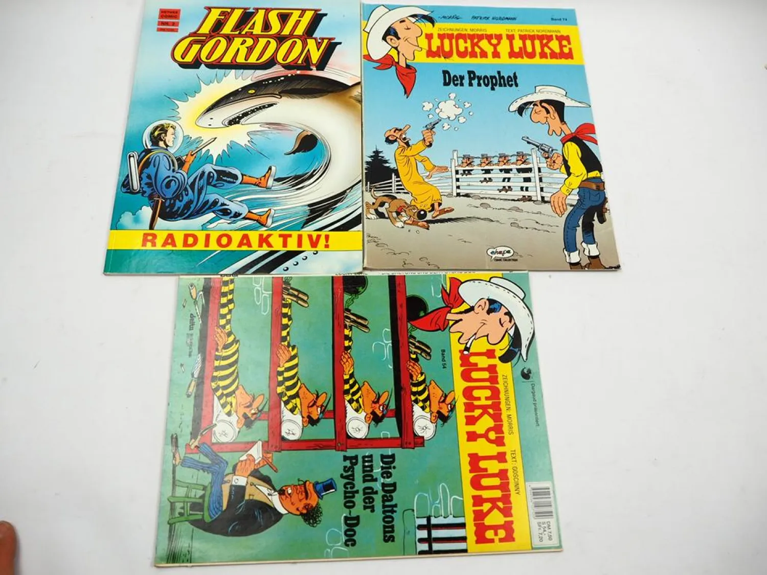 14 Comics Lucky Luke Gespenster Flash Gordon Micky Maus Gebrauchter Zustand