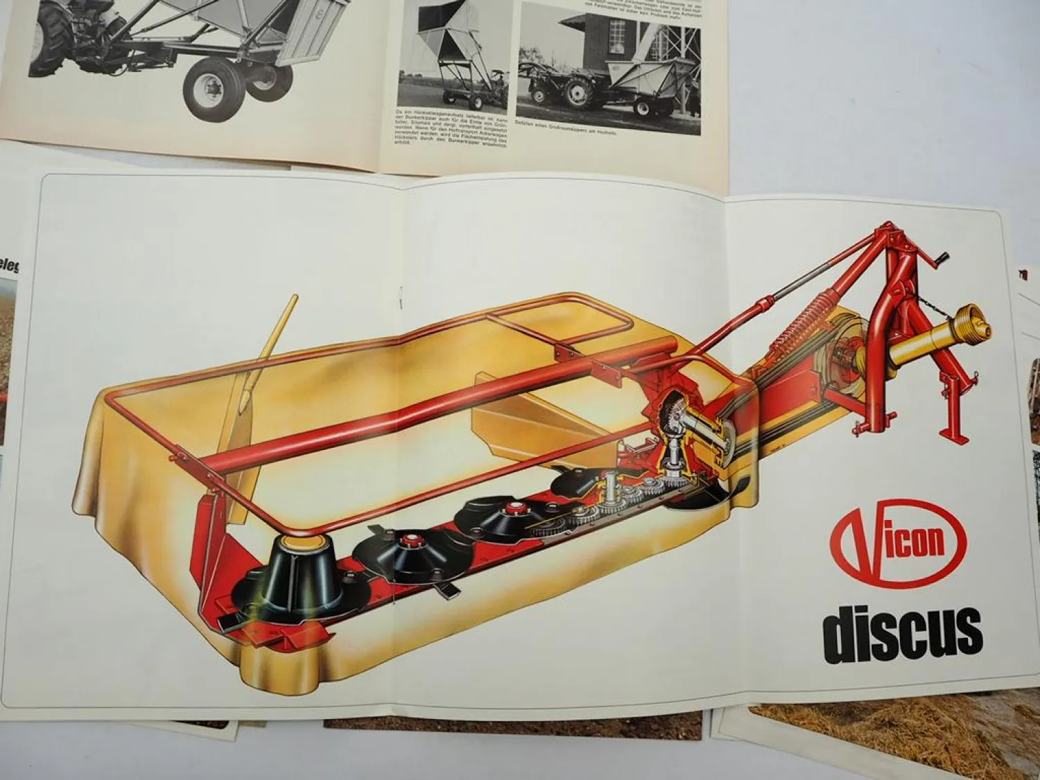 14x Original Prospekt Vicon Landtechnik 1970/80er Jahre