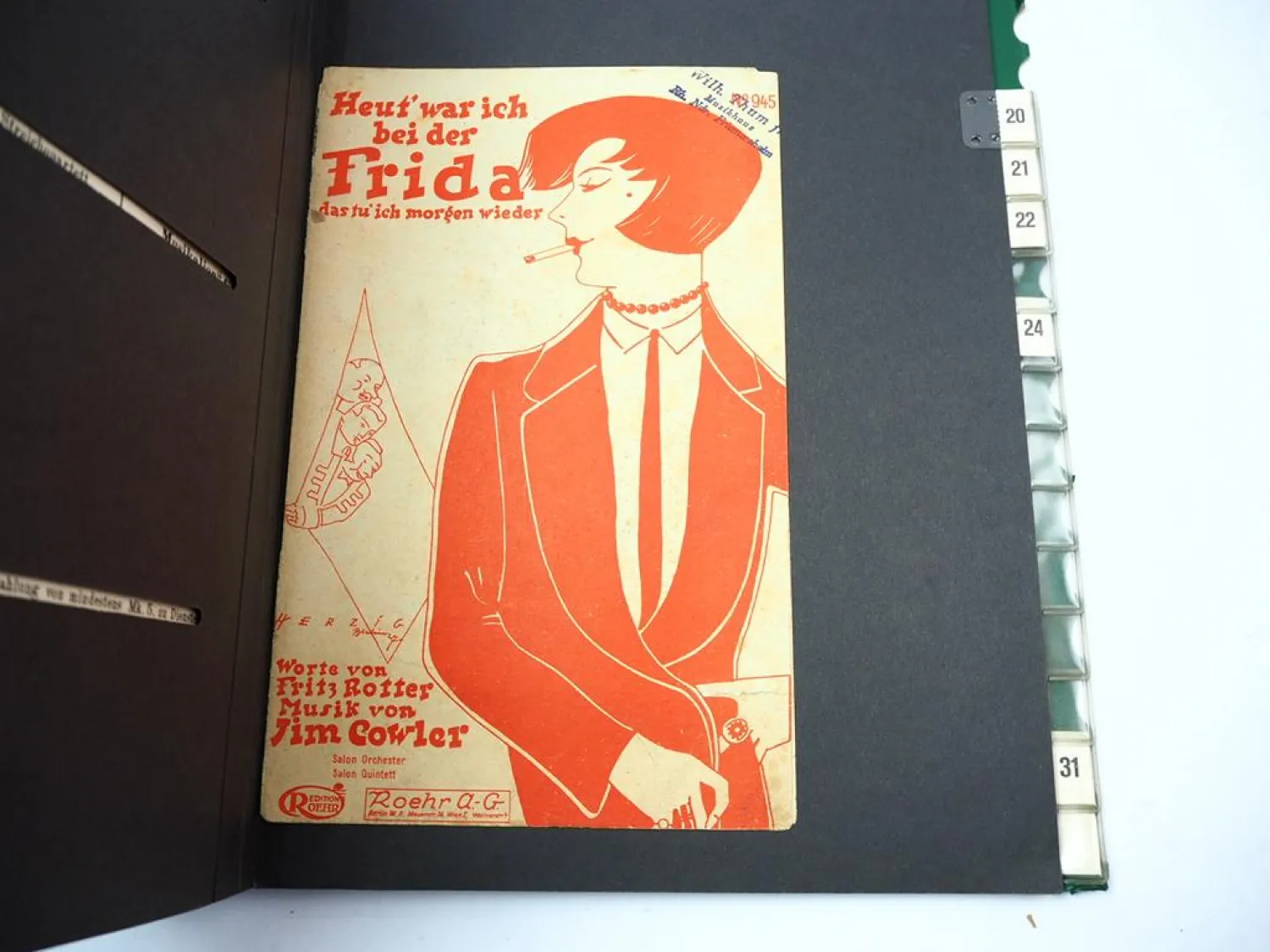 15 Notenblätter 1910/20 Shimmy Foxtrott