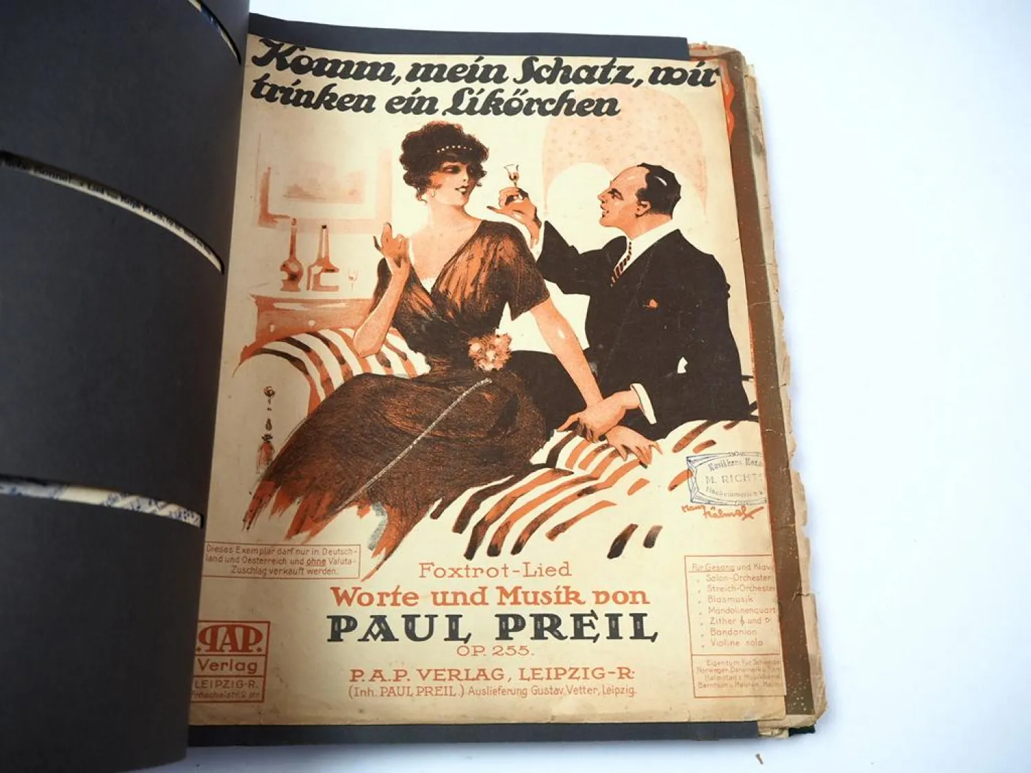 15 Notenblätter 1910/20 Shimmy Foxtrott