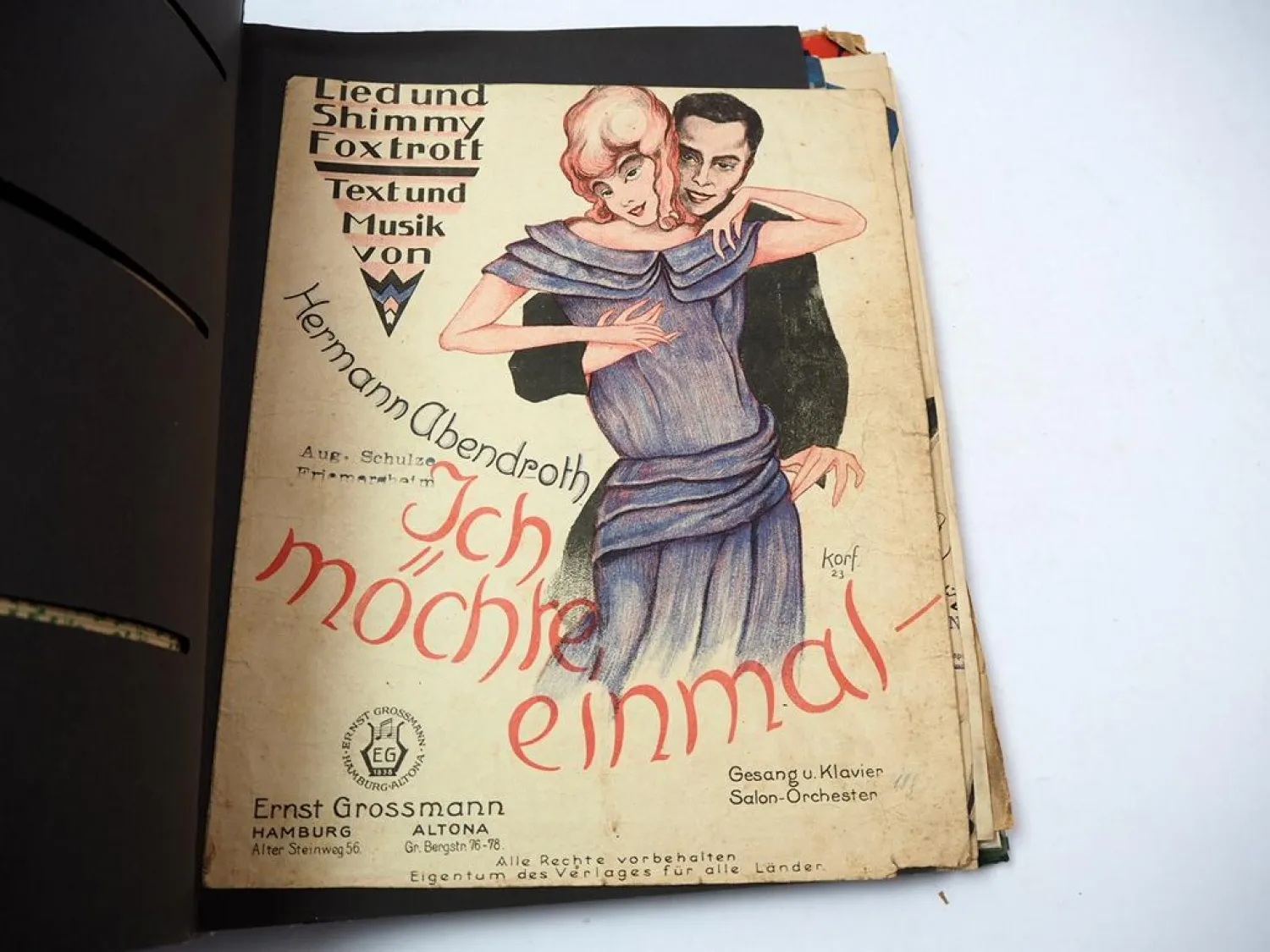 15 Notenblätter 1910/20 Shimmy Foxtrott