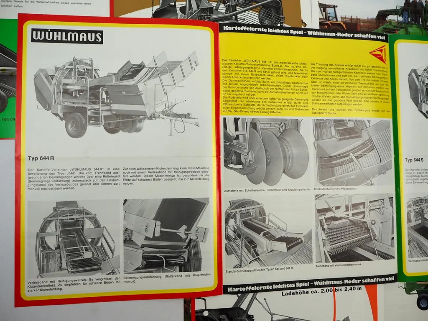 15x Original Prospekt Niewöhner Landtechnik 1970/80er Jahre Wühlmaus