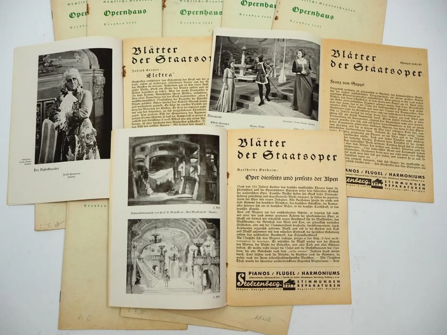 15x Programmheft Sächsische Staatstheater Opernhaus Dresden 1941