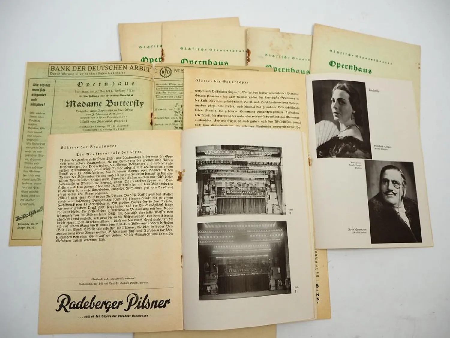 15x Programmheft Sächsische Staatstheater Opernhaus Dresden 1941