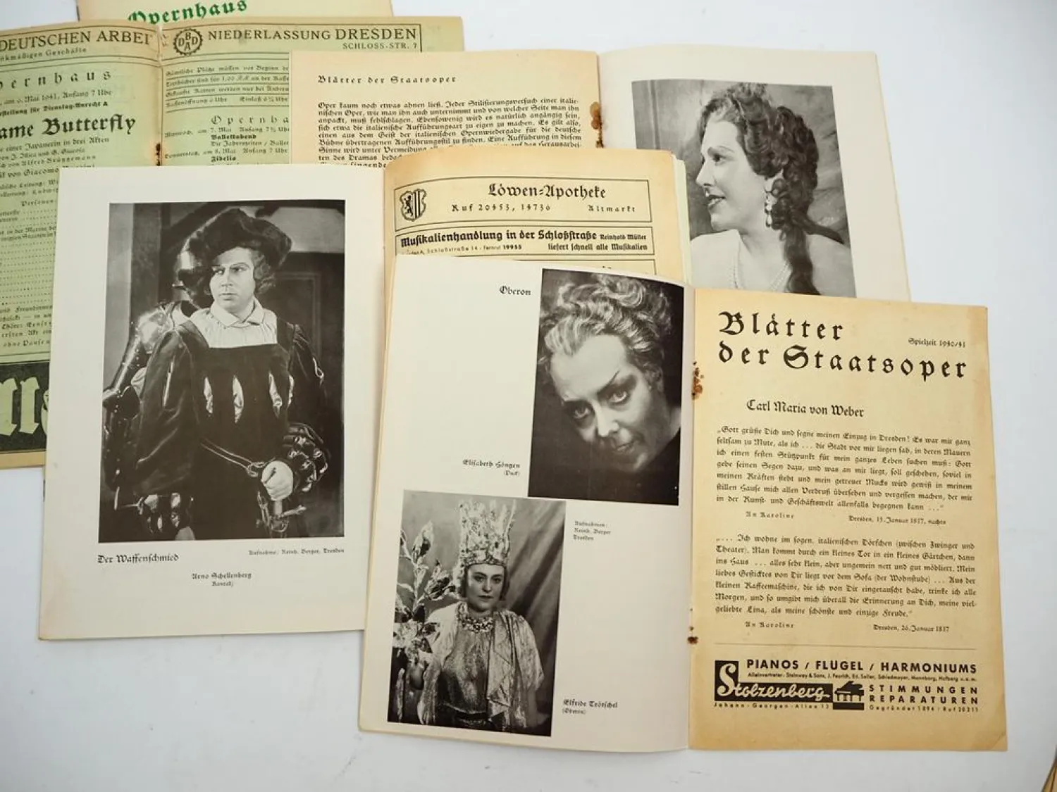15x Programmheft Sächsische Staatstheater Opernhaus Dresden 1941