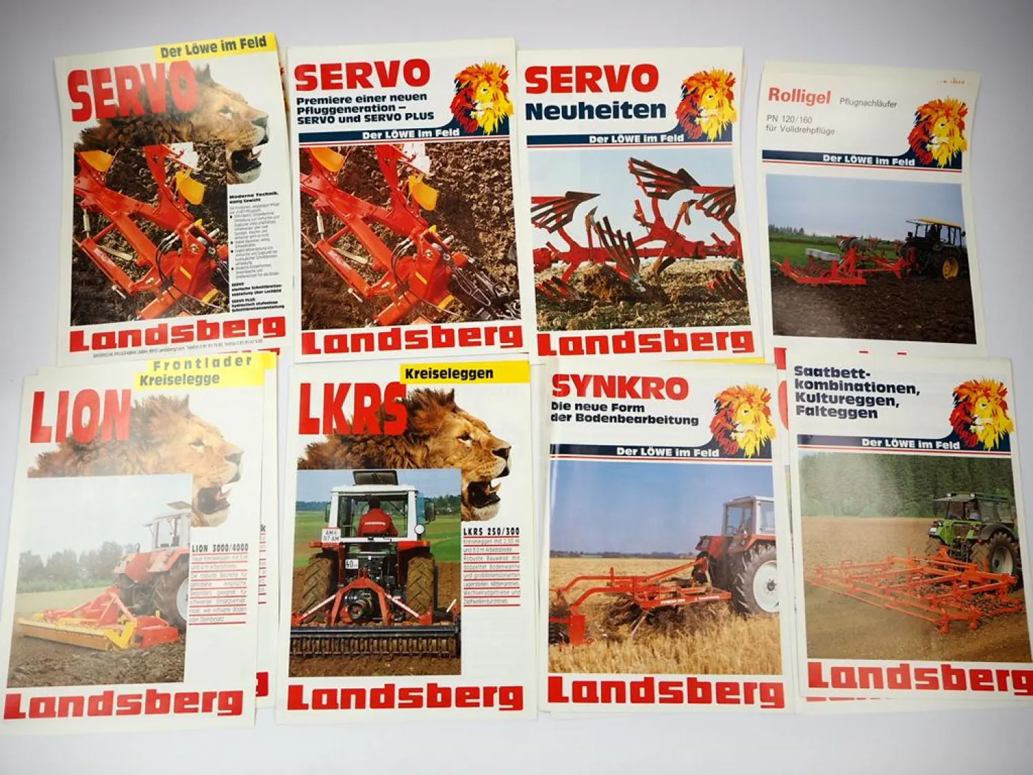 16x Original Prospekt Mappe Landsberg Landtechnik 1990er Jahre