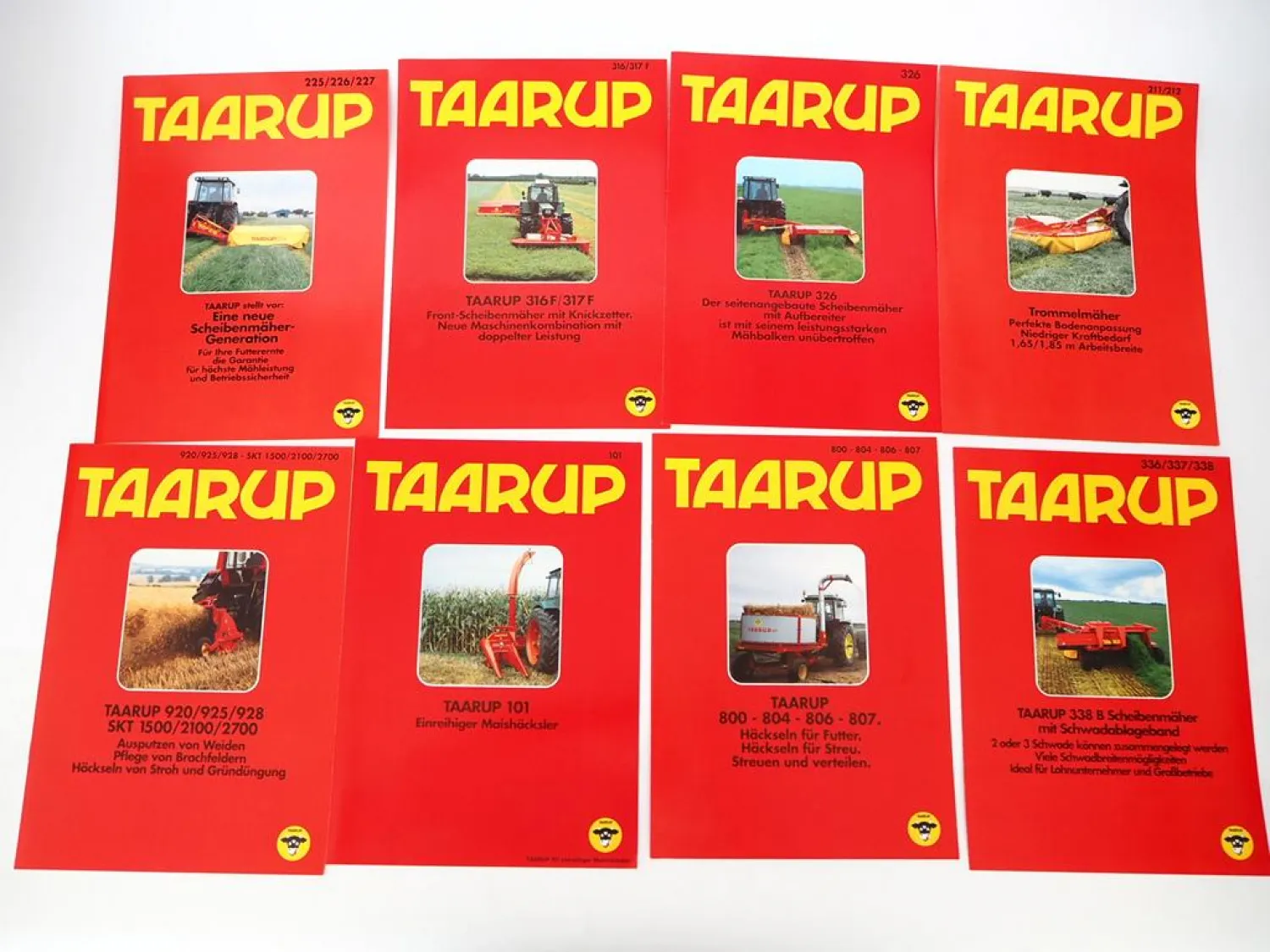 16x Original Prospekt Mappe Silowolff Kverneland Taarup Landtechnik 1990er Jahre
