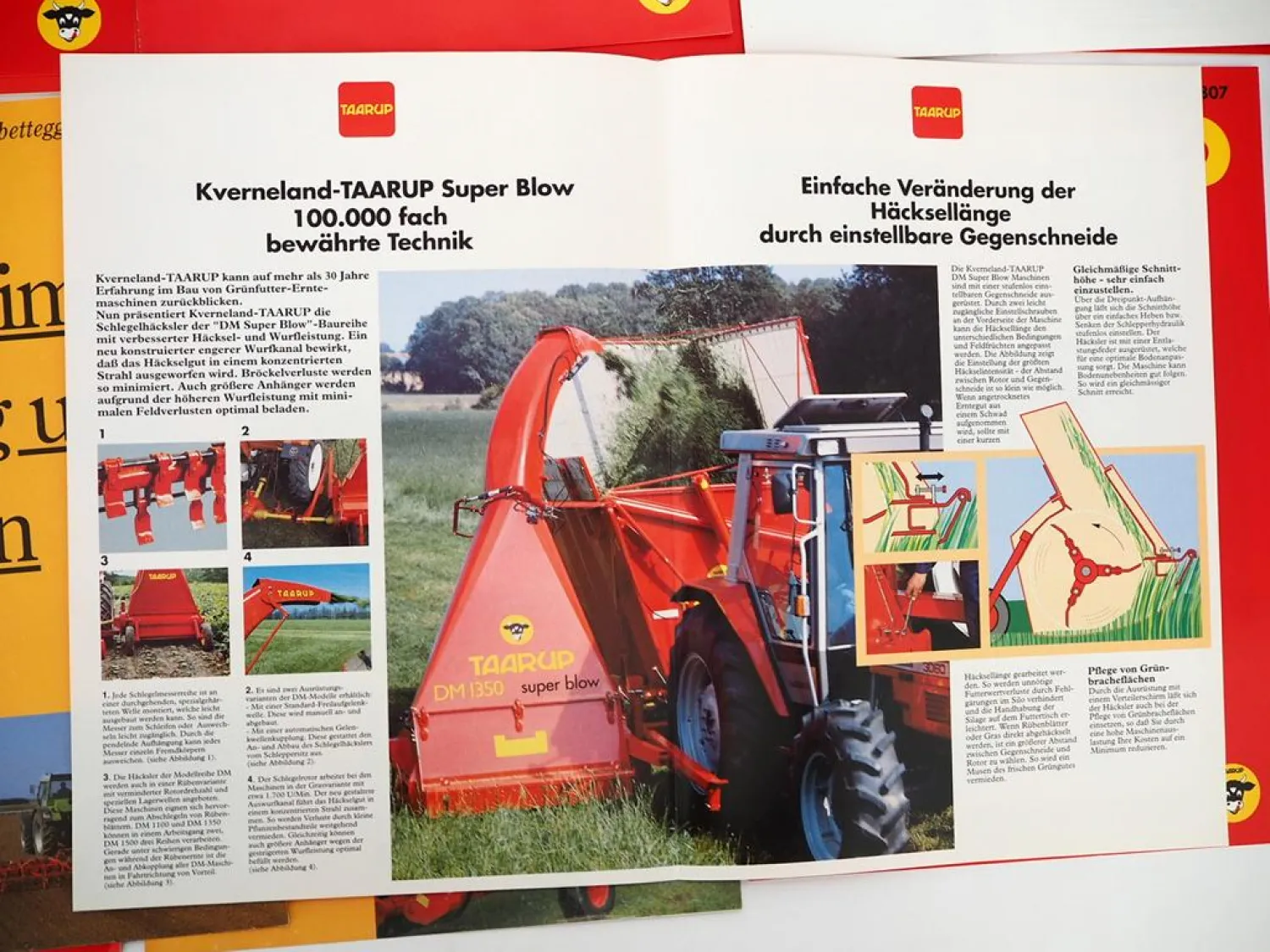 16x Original Prospekt Mappe Silowolff Kverneland Taarup Landtechnik 1990er Jahre