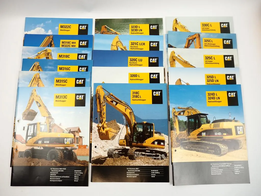 18 Prospekte Zeppelin Mobilbagger Hydraulikbagger 2003/06