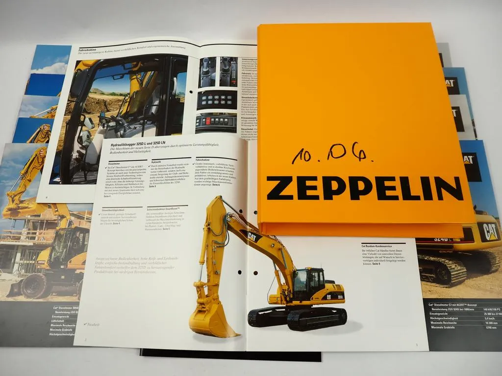 18 Prospekte Zeppelin Mobilbagger Hydraulikbagger 2003/06