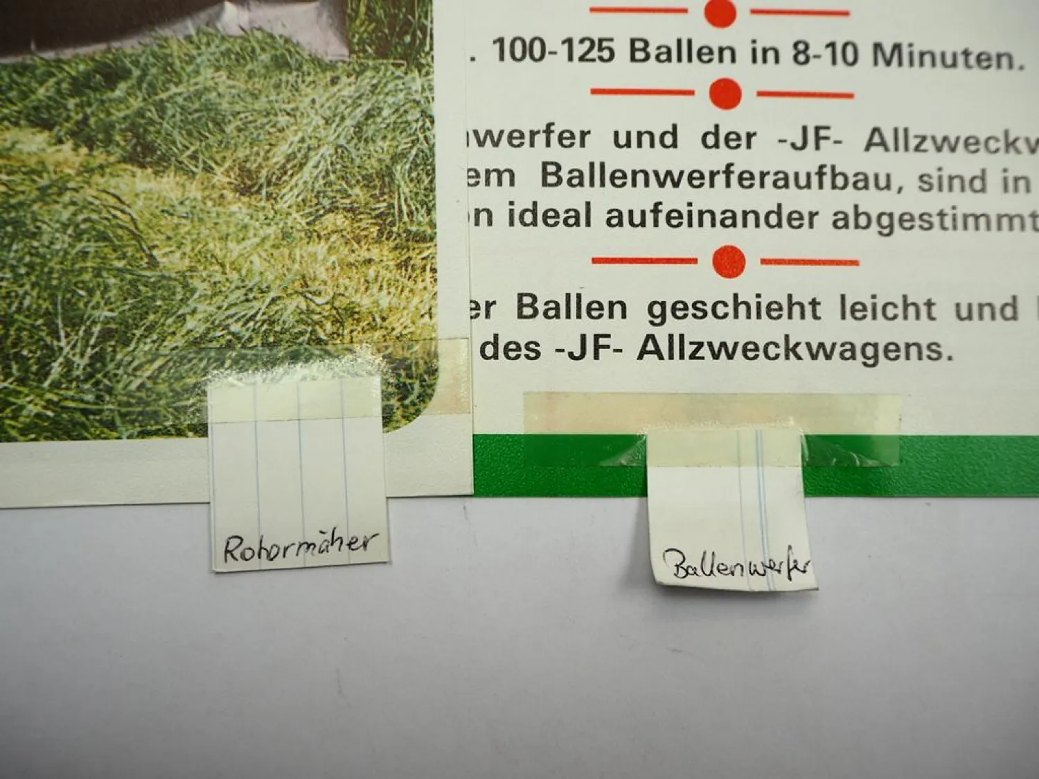 18x Original Prospekt JF Stegsted Landtechnik Häcksler Eggen 1970/80er Jahre