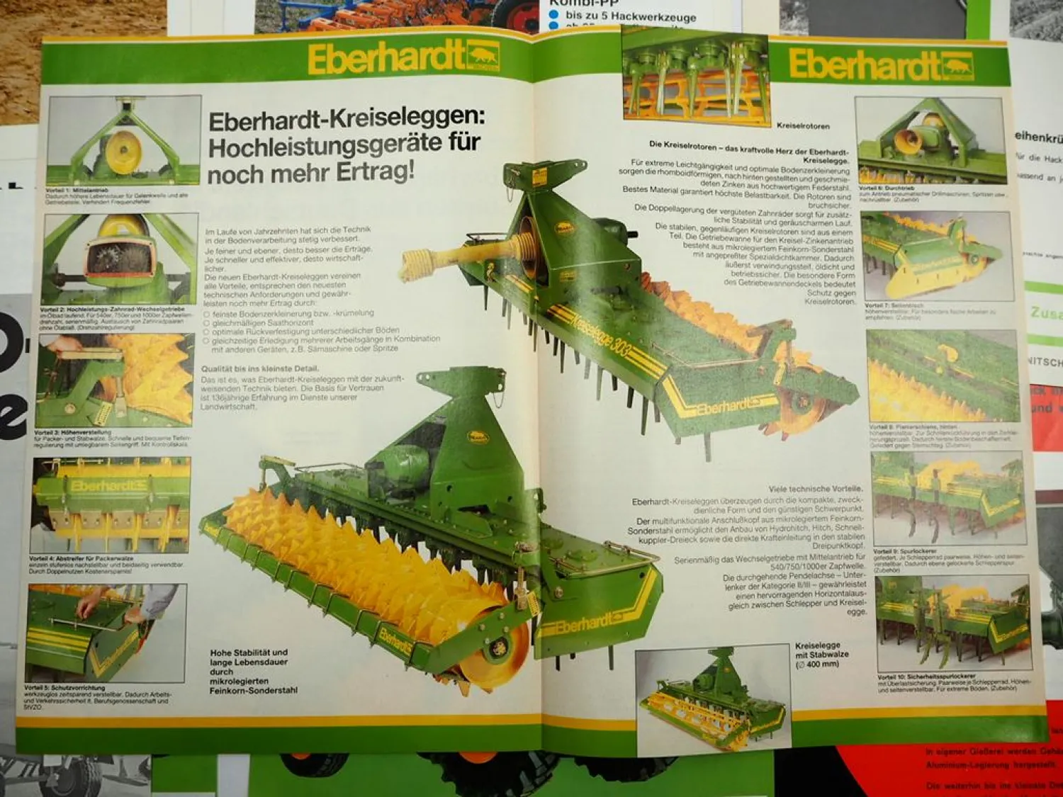 18x Original Prospekt Landtechnik 1970/80er Jahre Fendt Eberhardt Schmotzer