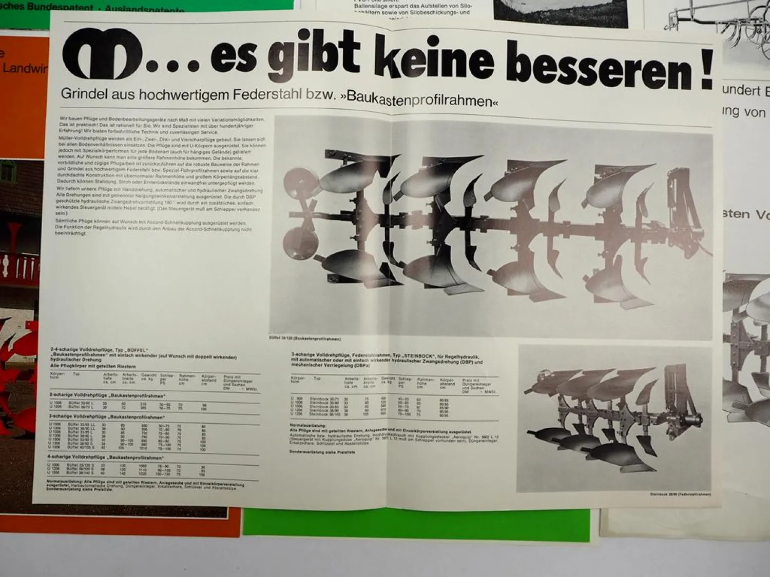 18x Original Prospekt Landtechnik 1970/80er Jahre Hürlimann Welger Vicon