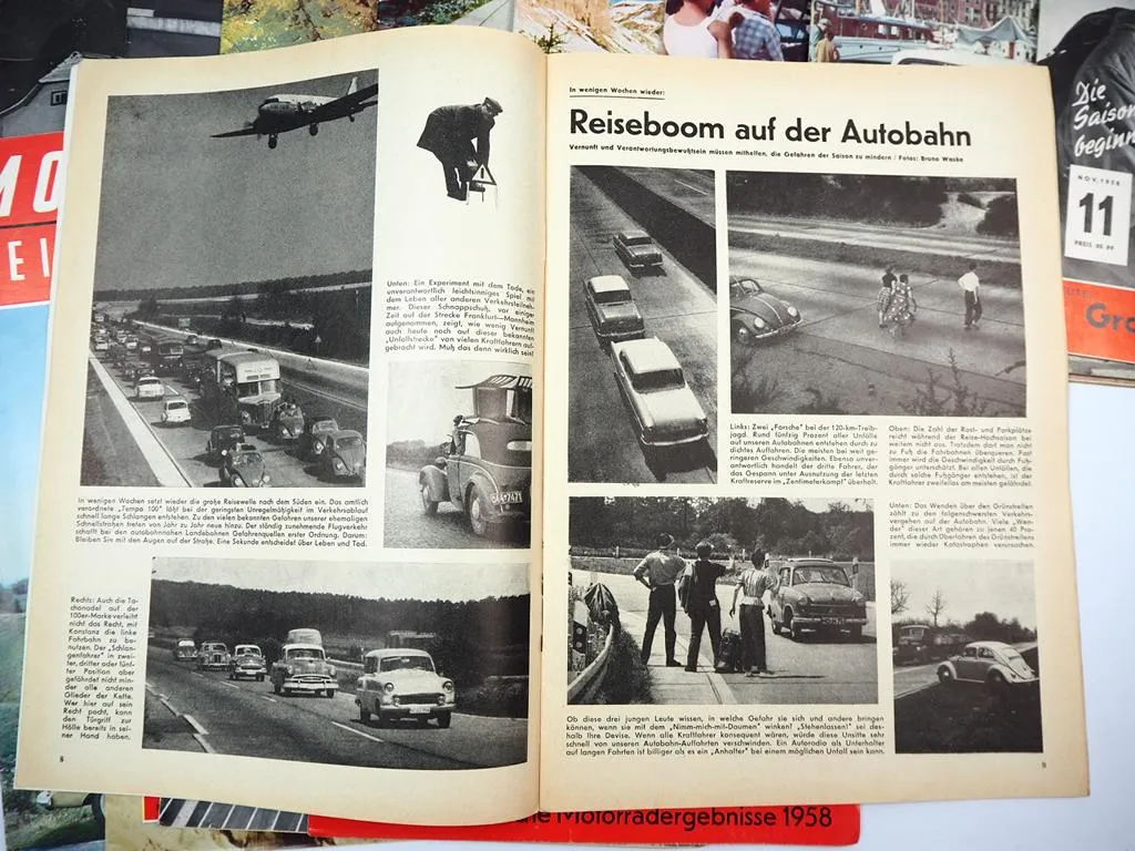 18x Zeitschrift Motor und Fahrer Reise Revue PKW Motorrad 1957 bis 1962