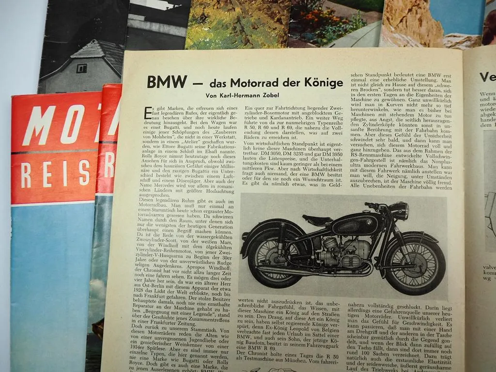 18x Zeitschrift Motor und Fahrer Reise Revue PKW Motorrad 1957 bis 1962