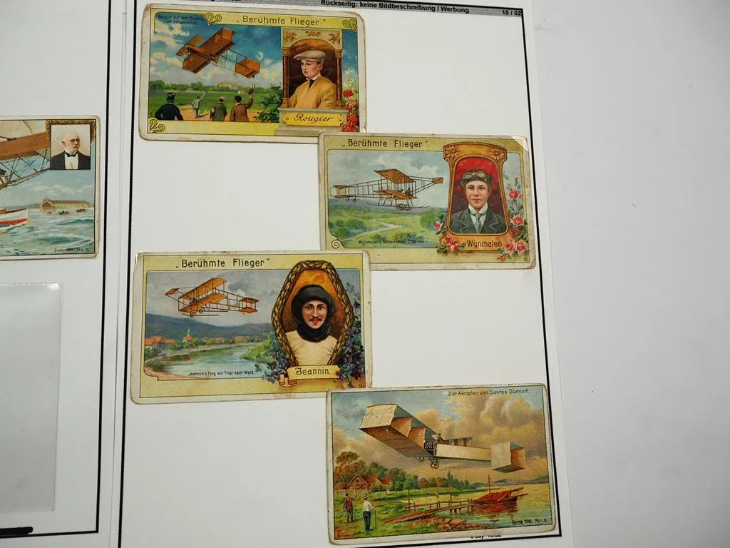 19 Sammelbilder Kaufmannsbilder Zeppelin Luftschiff diverse Fliegerbilder