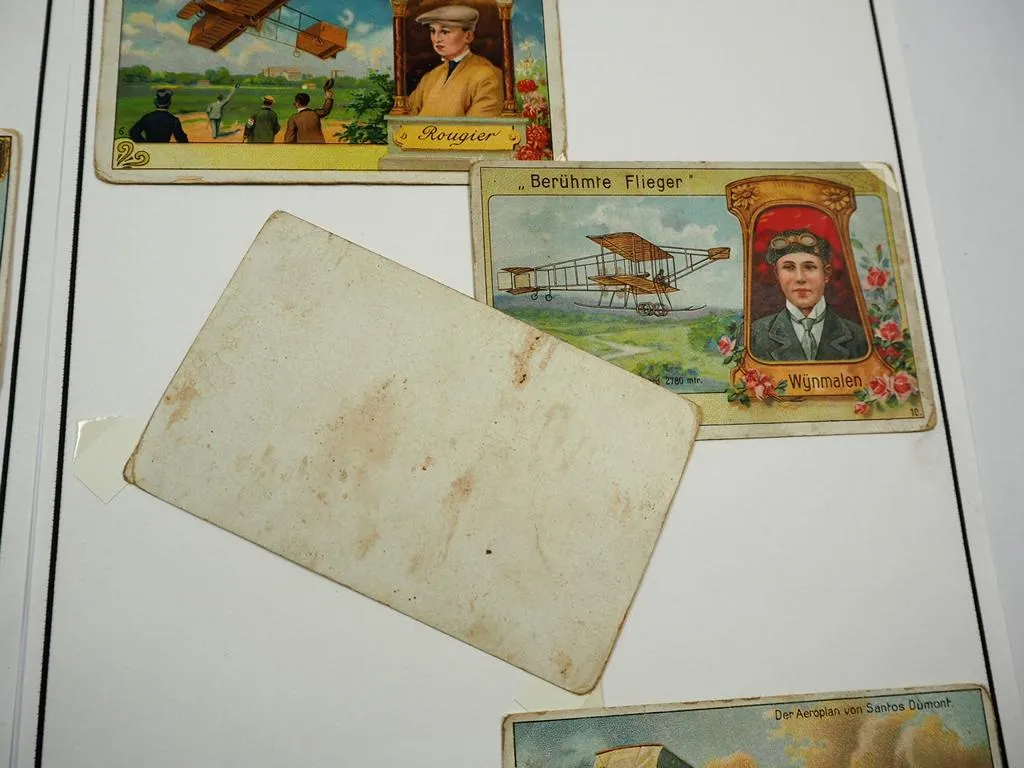 19 Sammelbilder Kaufmannsbilder Zeppelin Luftschiff diverse Fliegerbilder