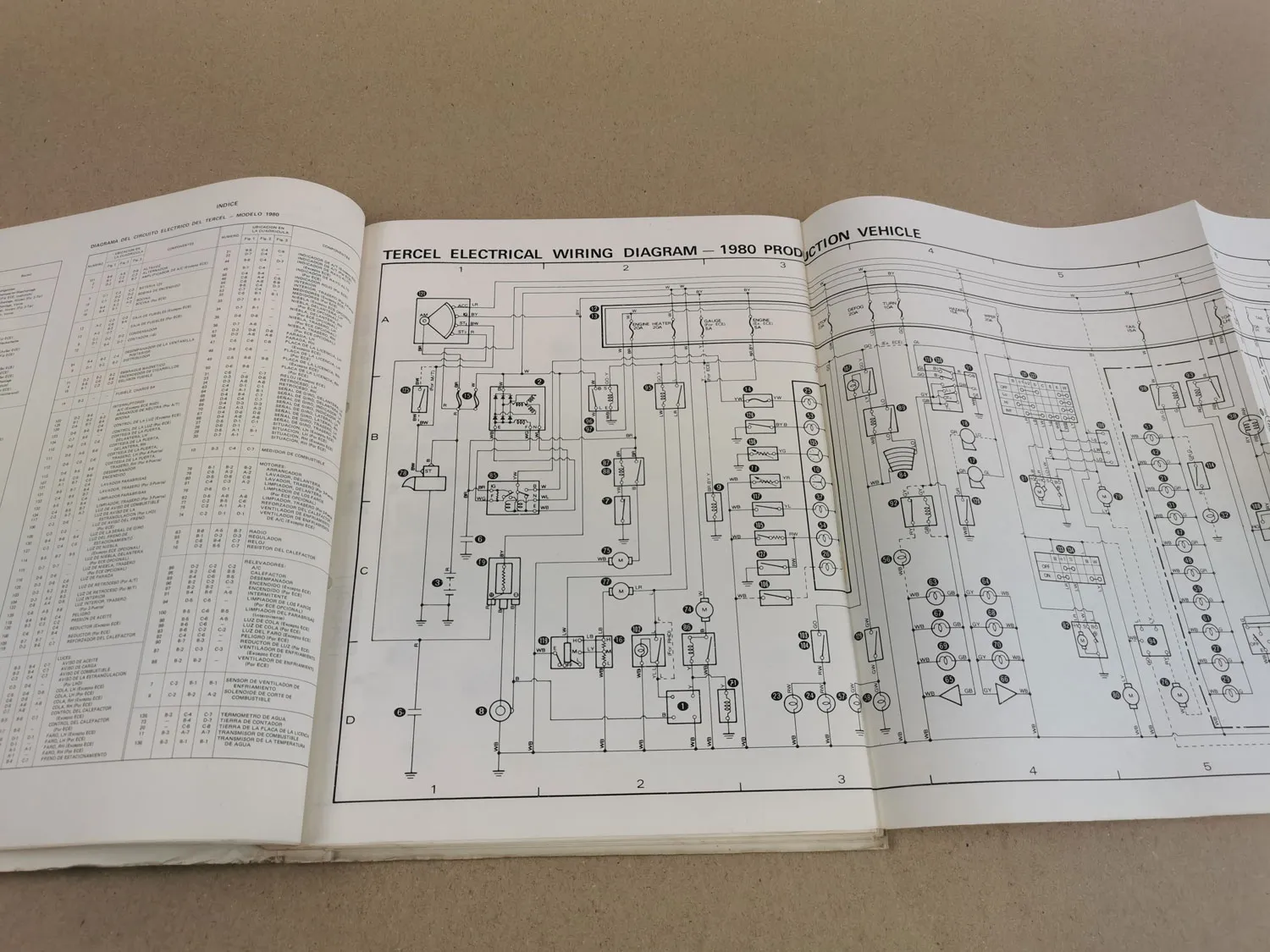 1980 Toyota Schaltpläne Elektrik electrical wiring diagram Starlet Celica Tercel