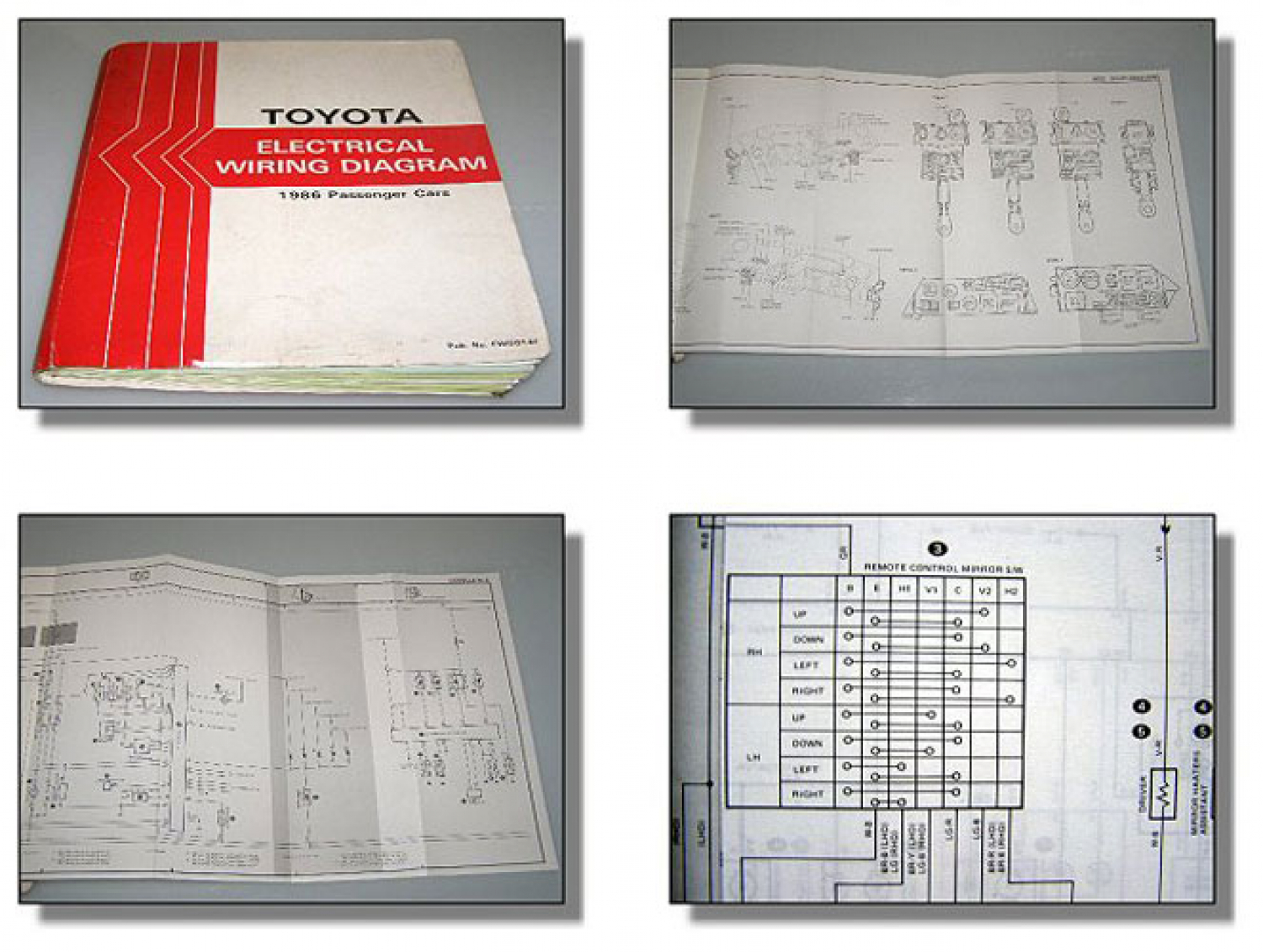 1986 Toyota Electrical Wiring Diagram MR2 Celica Supra MA70 Corolla ...