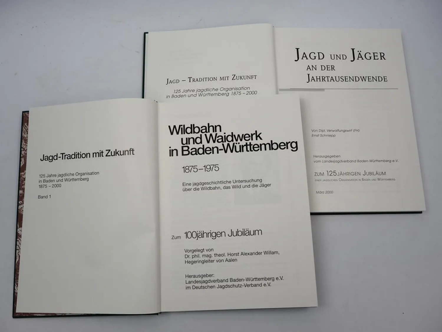 2 Bände Chronik Jagd - Tradition mit Zukunft 1875 bis 2000 Baden Württemberg