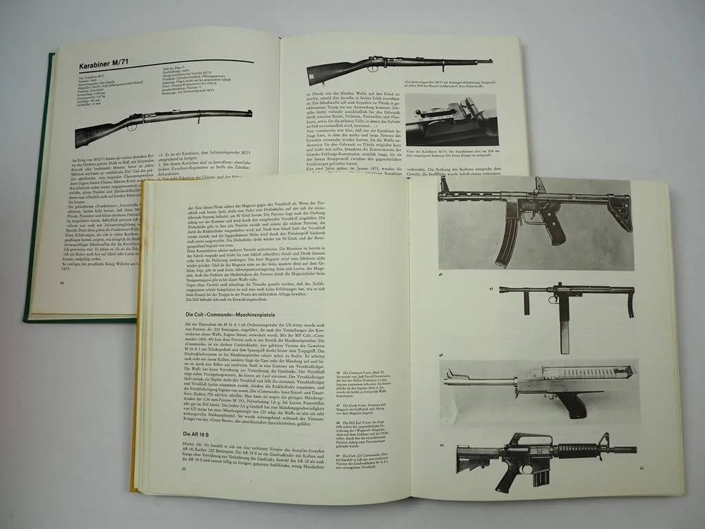 2 Fachbücher Die Maschinenpistole + Deutsche Militärgewehre 1871 bis 1945