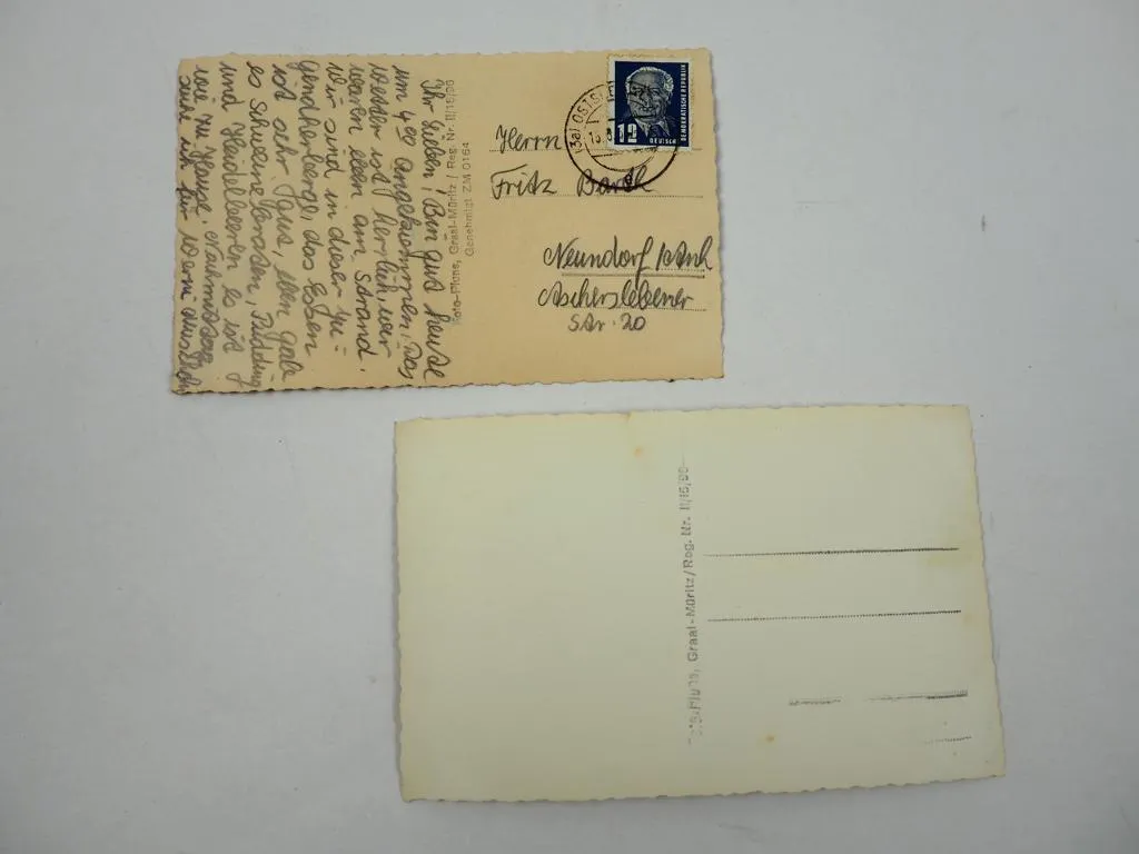 2 Foto AK Graal Müritz Jugendherberge 1950er Jahre Mecklenburg-Vorpommern