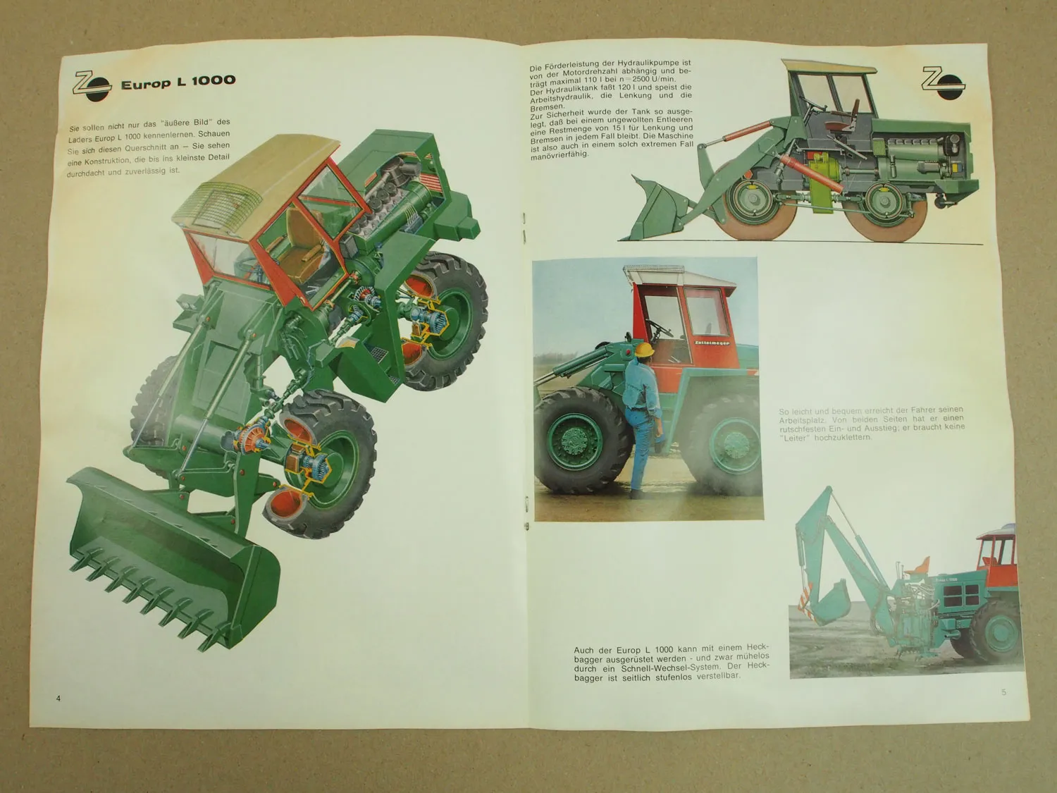2 Prospekte Zettelmeyer Europ Lader L1000 von 1967