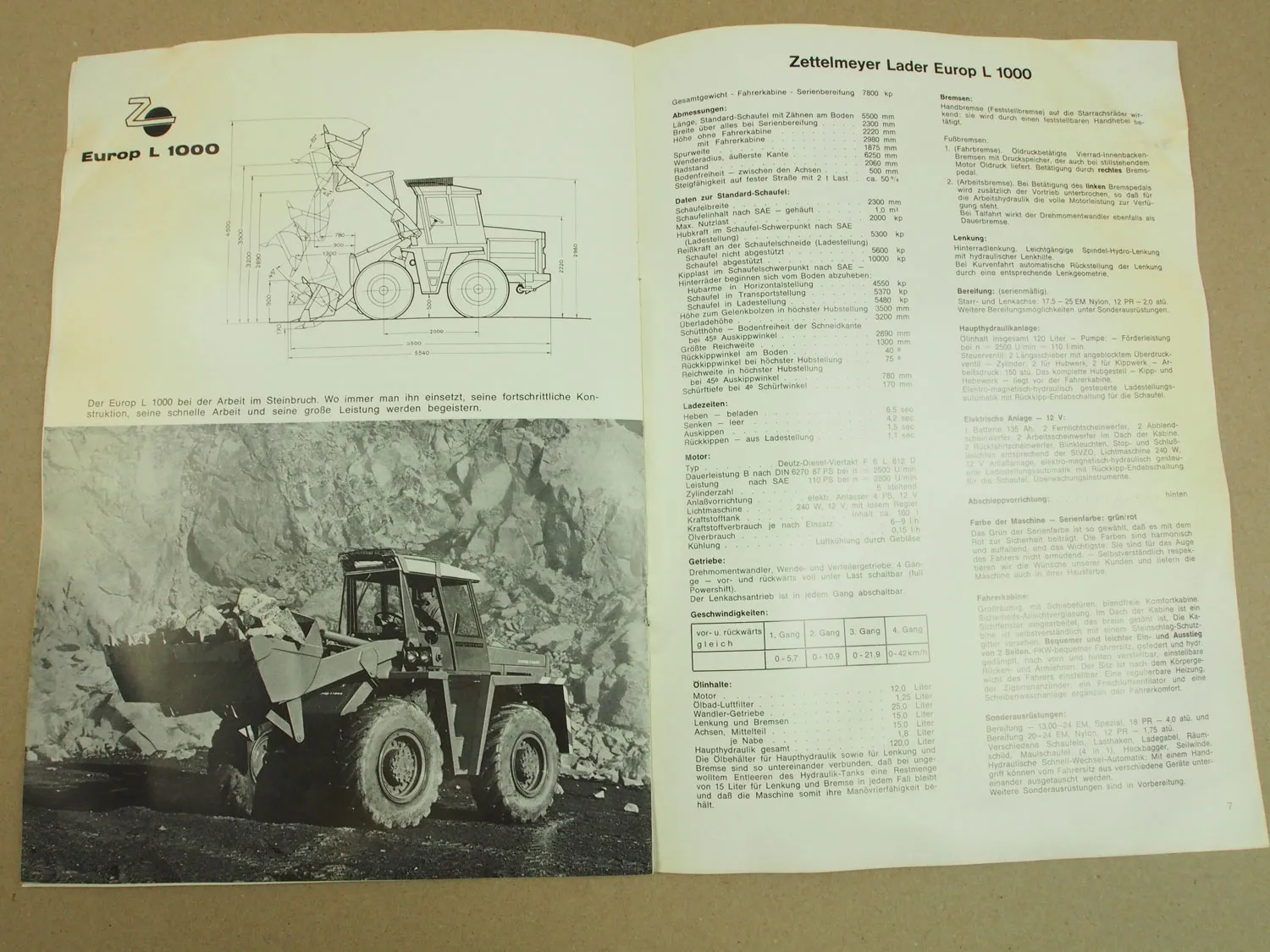 2 Prospekte Zettelmeyer Europ Lader L1000 von 1967