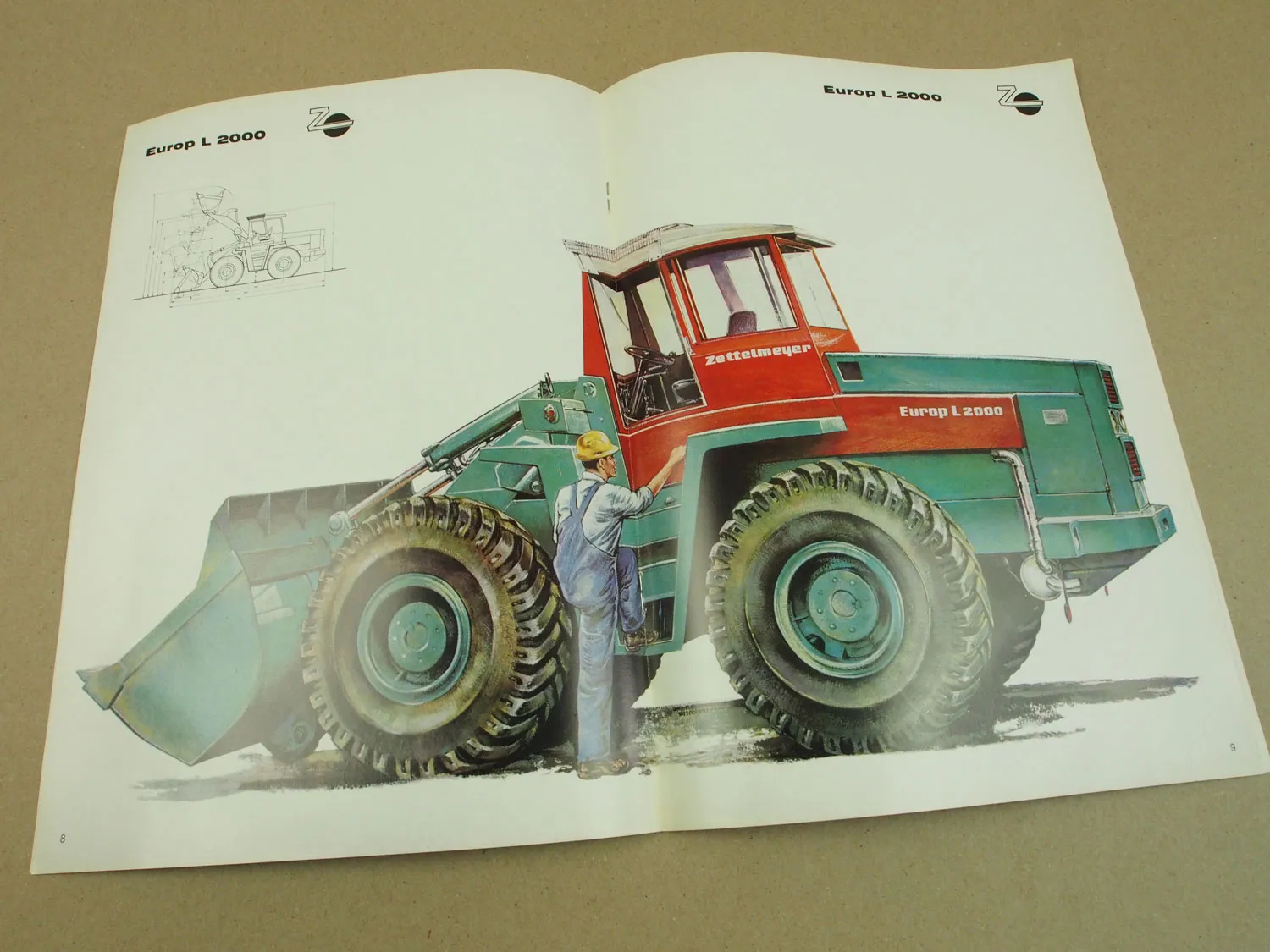 2 Prospekte Zettelmeyer L2000 Europ Lader 1965/1966