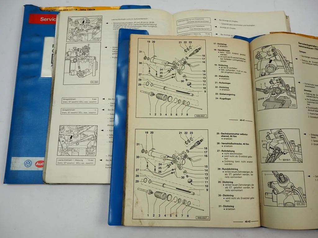 2 Reparaturleitfaden Werkstatthandbuch VW Golf Jetta 19E Fahrwerk ABS Bremsen