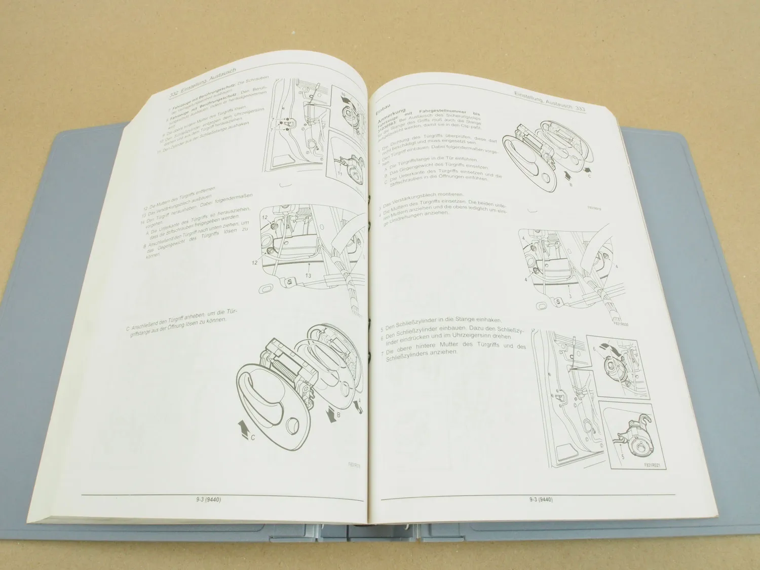 2 Werkstatthandbuch Saab 9-3 YS3F 9440 Karosserie Schaltpläne Elektrik 2004