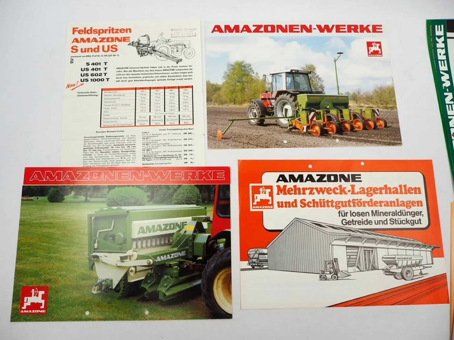 20x Original Prospekt Amazone Landtechnik 1970/90er Jahre Drillmaschinen Grubber