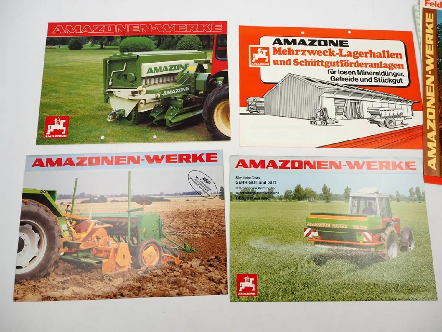 20x Original Prospekt Amazone Landtechnik 1970/90er Jahre Drillmaschinen Spritzen