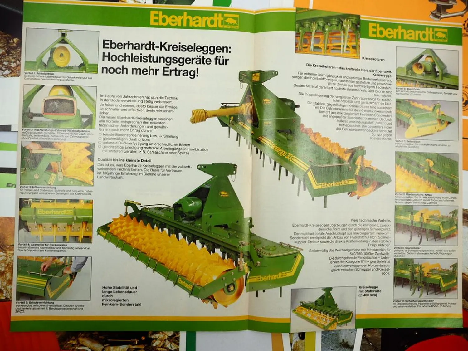 20x Original Prospekt Landtechnik 1970/80er Jahre Eberhardt Hassia Grammer Lely