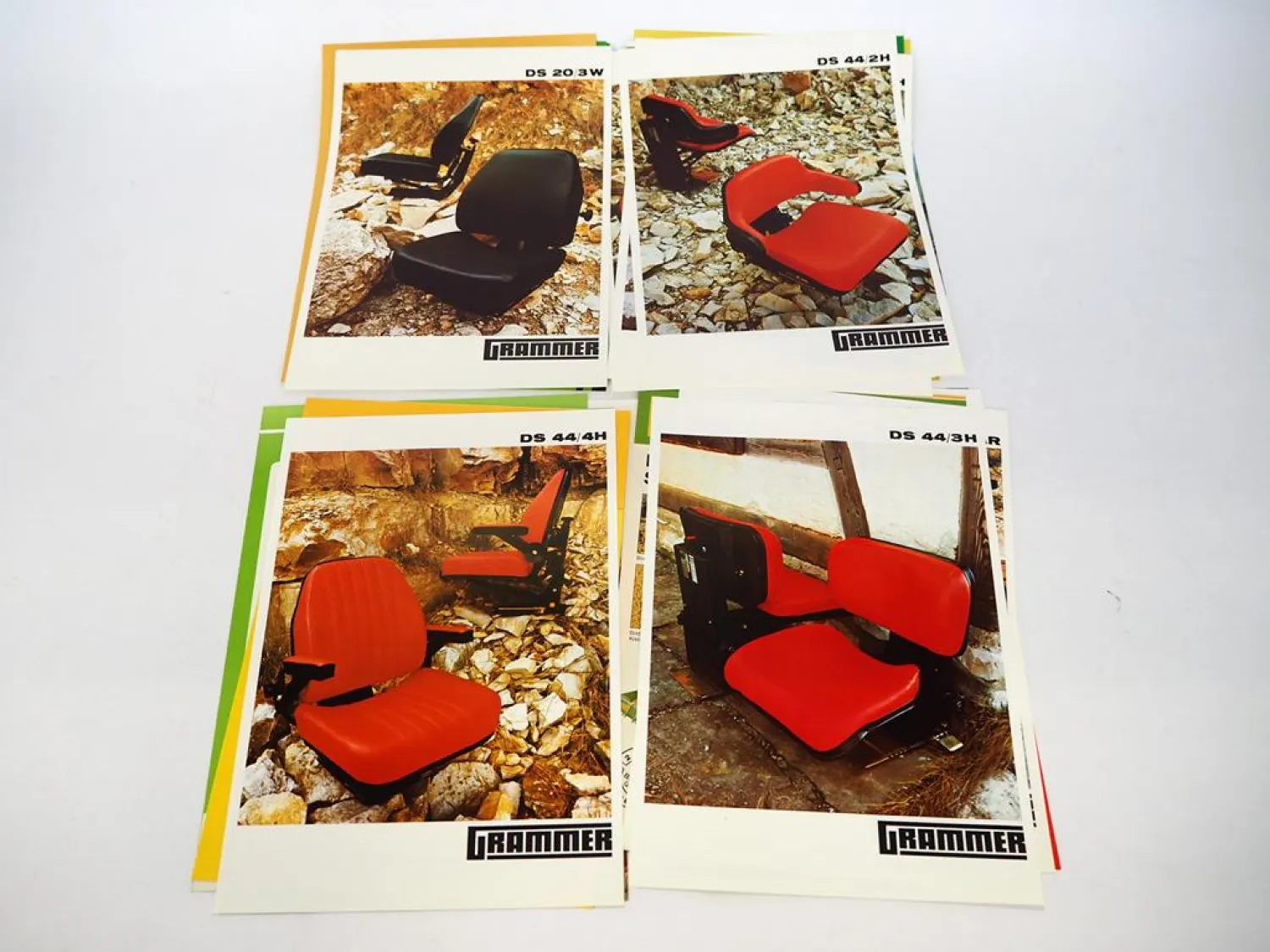 20x Original Prospekt Landtechnik 1970/80er Jahre Eberhardt Rau Nitsch Grammer