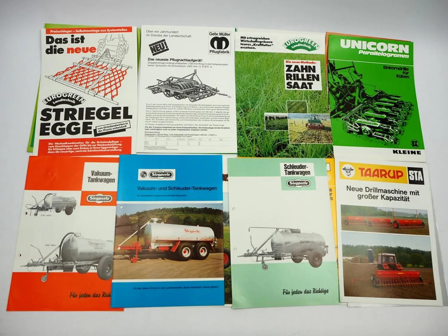 20x Original Prospekt Landtechnik 1970/80er Jahre z.B. Dieci Nordsten Hassia