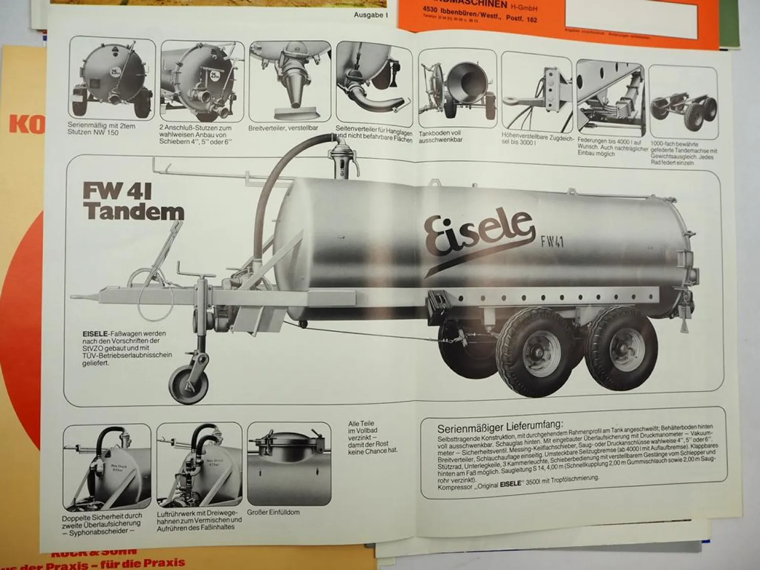20x Original Prospekt Landtechnik 1970/80er Jahre z.B. Eisele Taarup Kleine