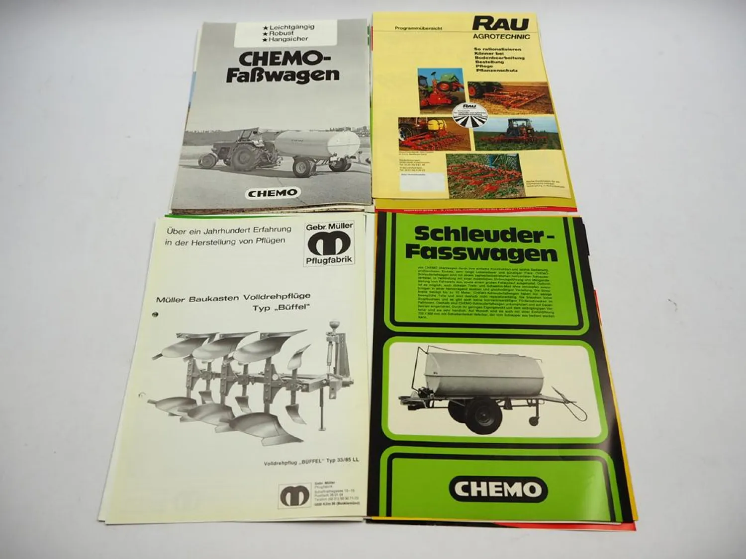 20x Original Prospekt Landtechnik 1970/80er Jahre z.B. Gyro Vicon Rau Kemper