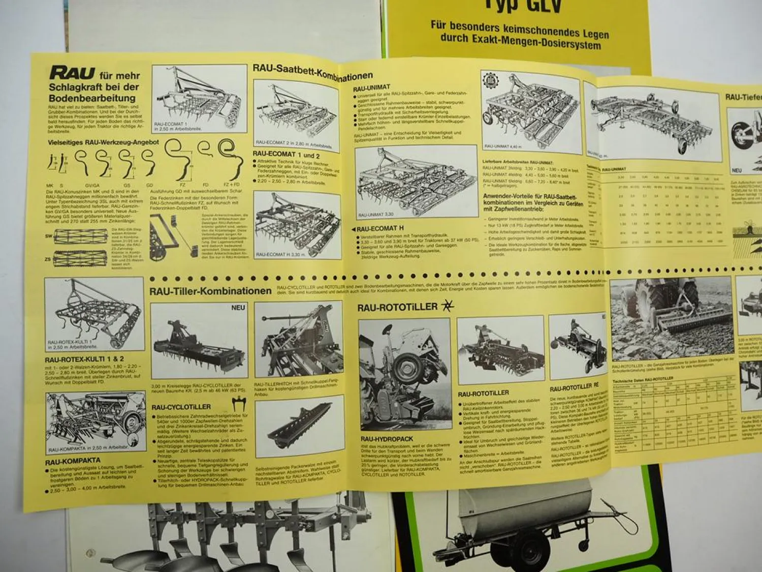 20x Original Prospekt Landtechnik 1970/80er Jahre z.B. Gyro Vicon Rau Kemper