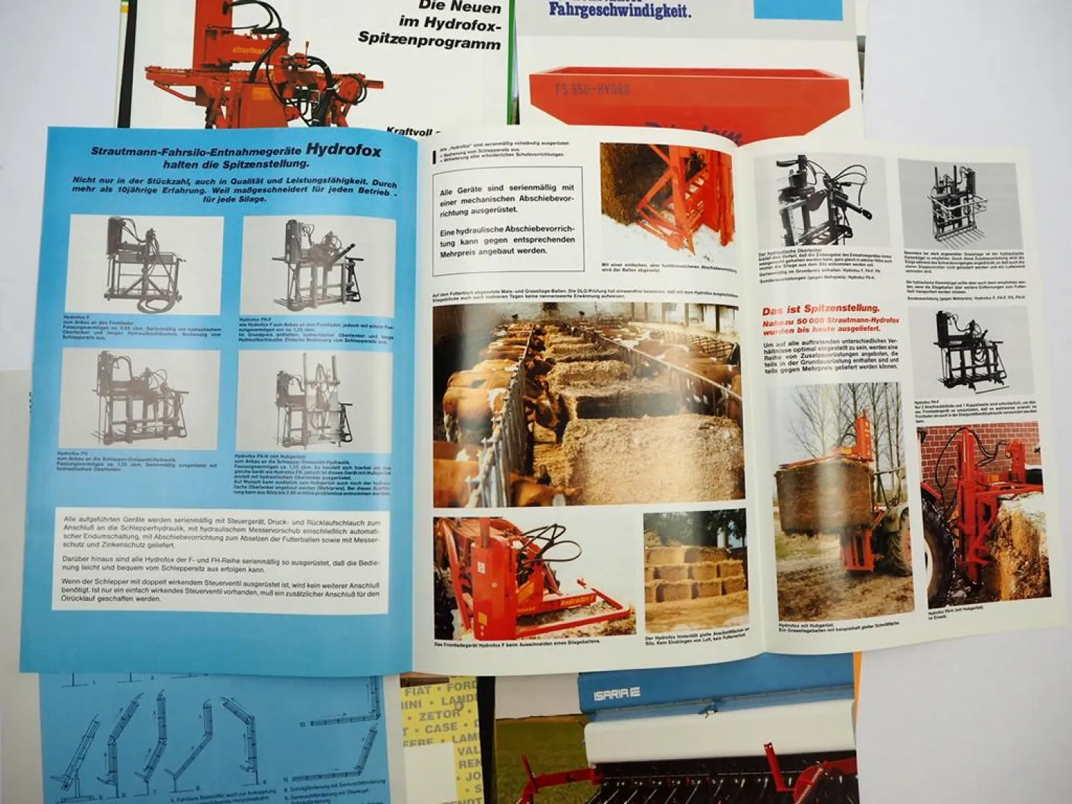 20x Original Prospekt Landtechnik 1970/80er Jahre z.B. Lely Diadem Kuhl Cramer