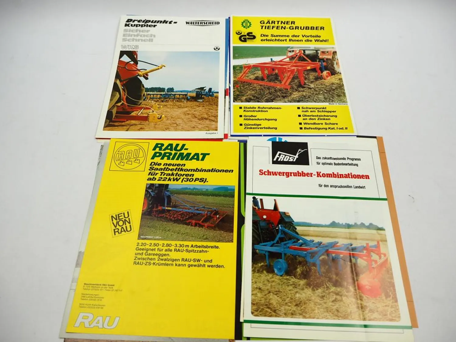20x Original Prospekt Landtechnik 1970/80er Jahre z.B. Lely Rau Frost Chemo