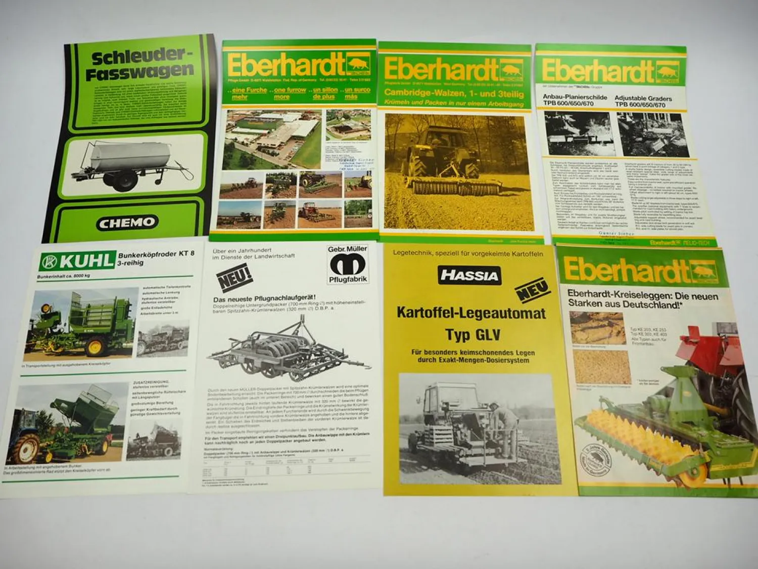 20x Original Prospekt Landtechnik 1970/80er Jahre z.B. PZ Stetzl Nitsch Hassia