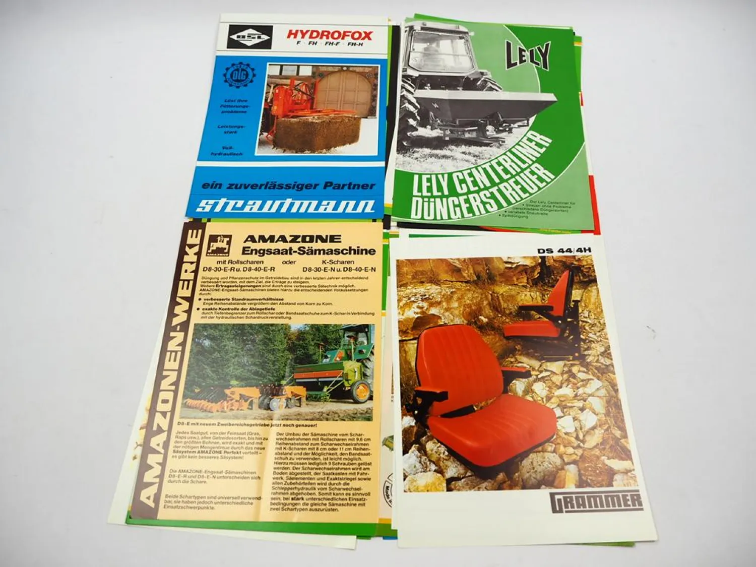 20x Original Prospekt Landtechnik 1970/80er Jahre z.B. Rau Lely Eberhardt Müller