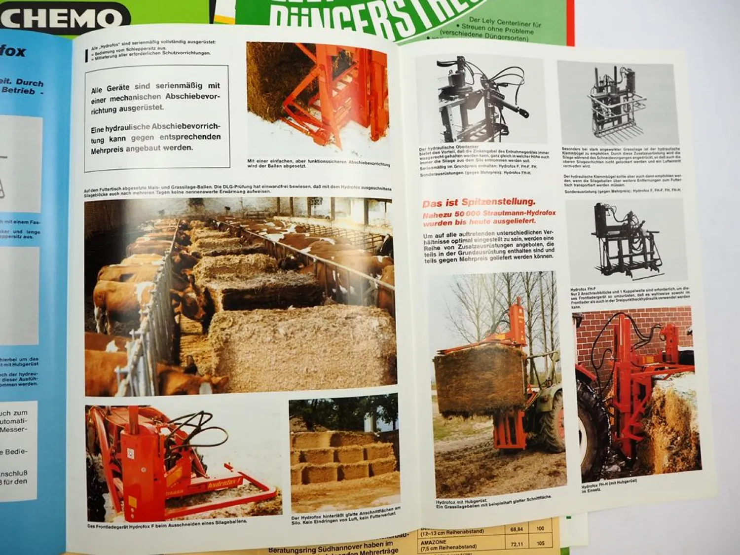20x Original Prospekt Landtechnik 1970/80er Jahre z.B. Rau Lely Eberhardt Müller