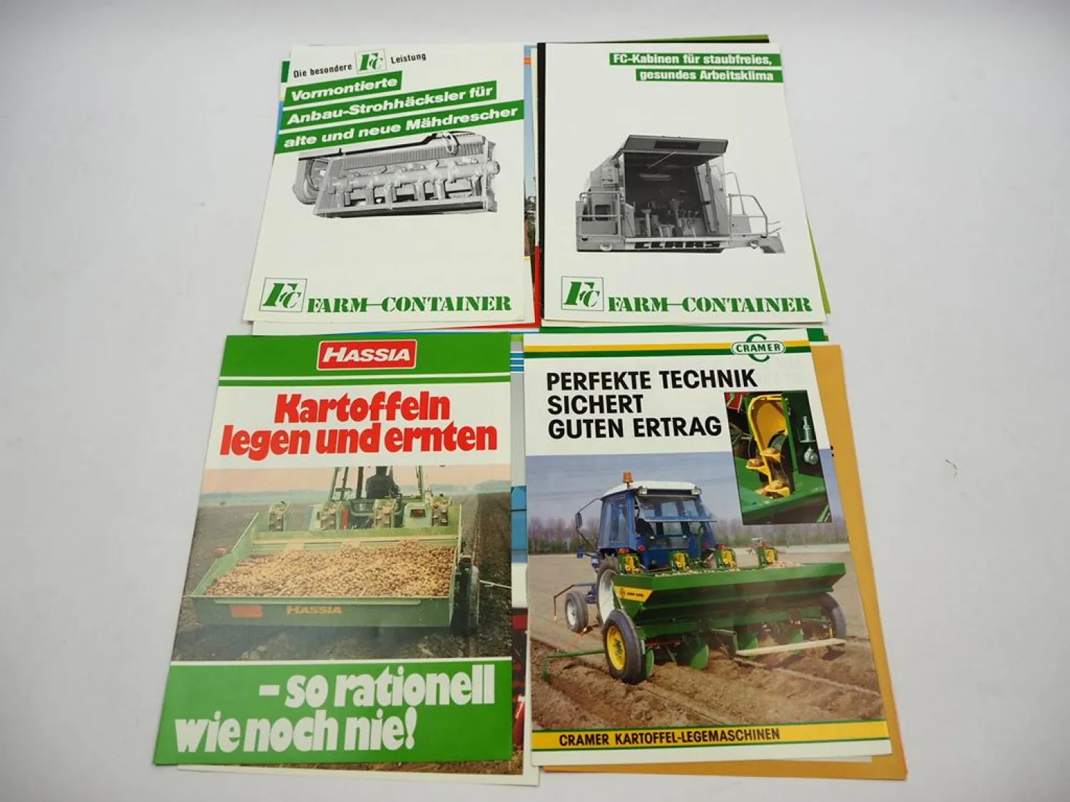20x Original Prospekt Landtechnik 1970/80er Jahre z.B. Strautmann Gruse Isaria