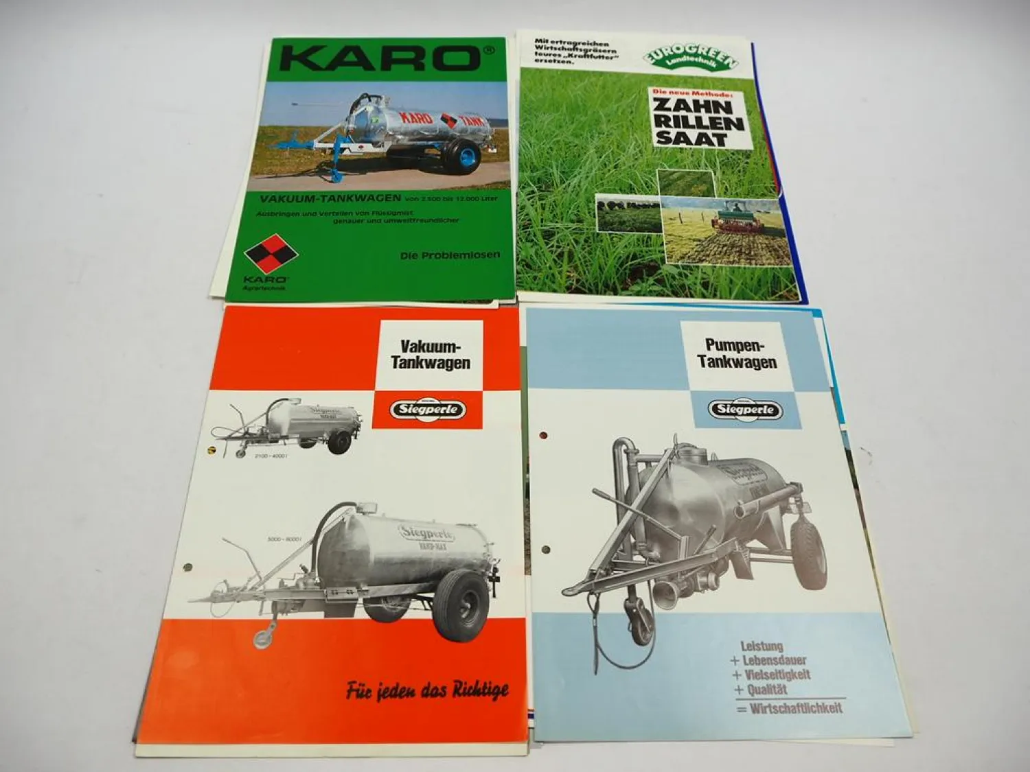 20x Original Prospekt Landtechnik 1970/80er Jahre z.B. Taarup Karo Vicon