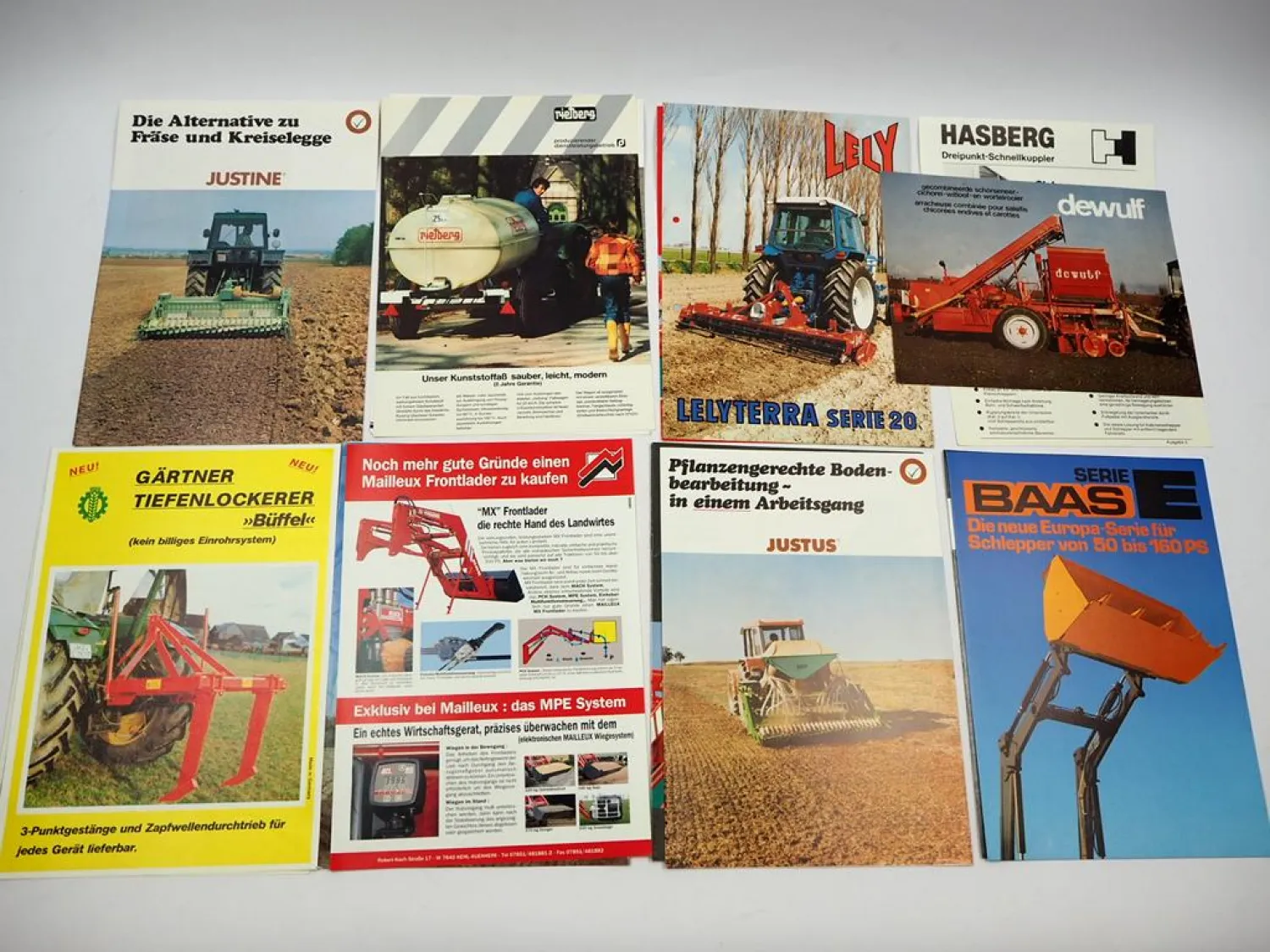 20x Original Prospekt Landtechnik 1970/80er Jahre z.B. Wühlmaus CAM Howard